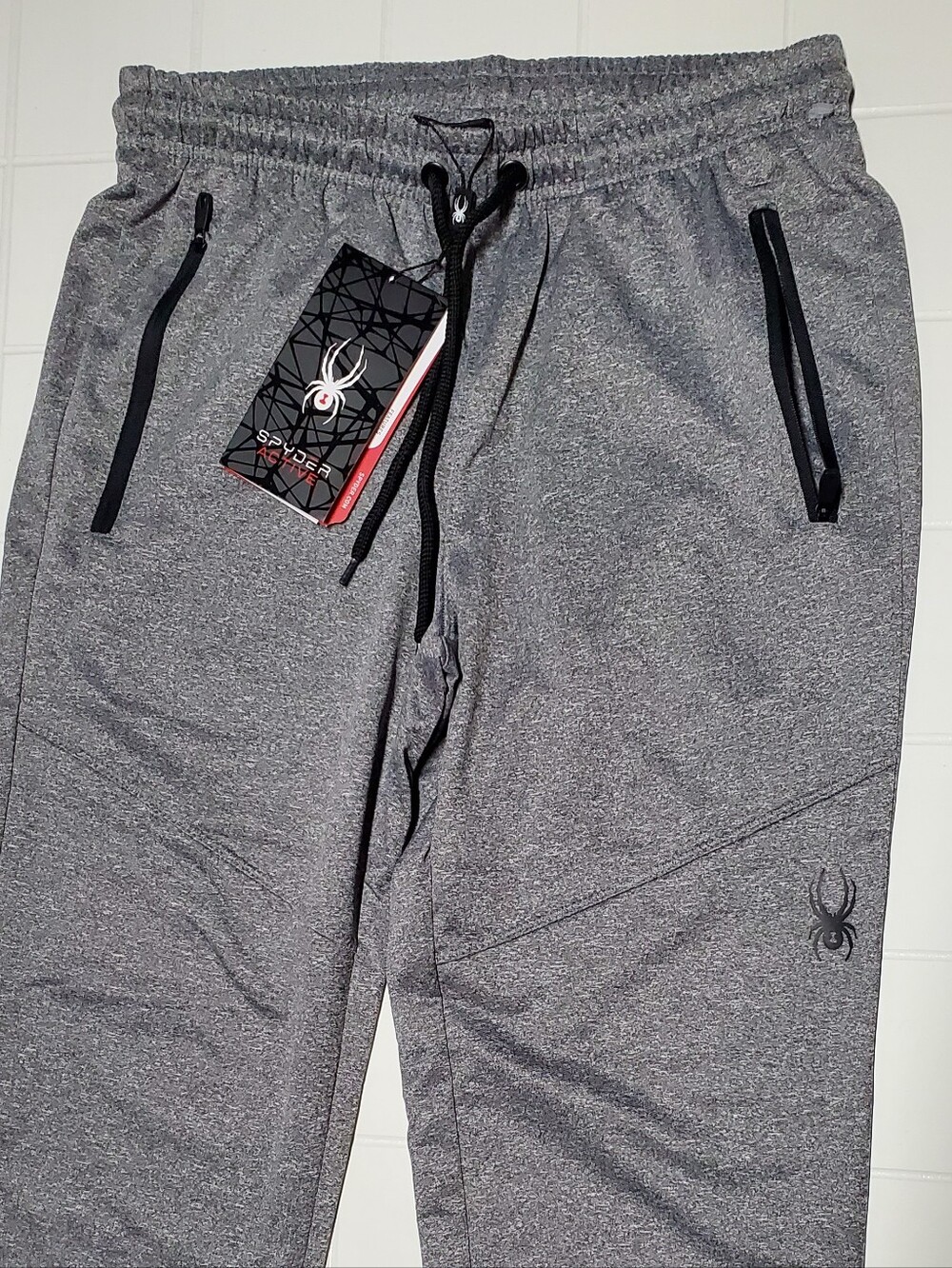 NWT Spyder Active Men's Gray Athletic Pants Size Small